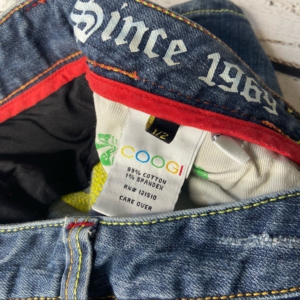 COOGI Denim Bermuda Shorts Size 1/2 - Picture 5 of 10